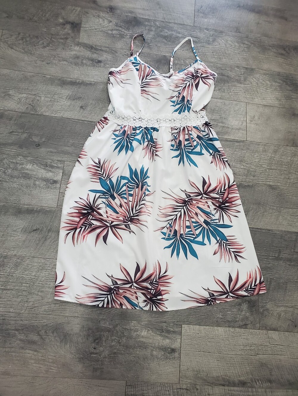 Tropical Palm Leaf Dress